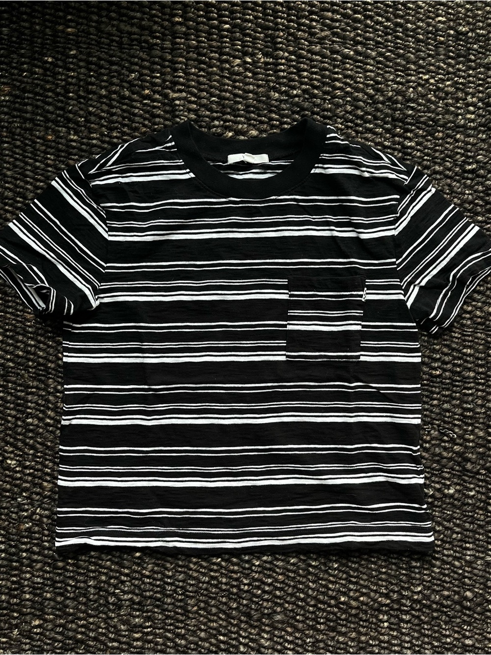 Vans Striped Cropped Pocket Tee